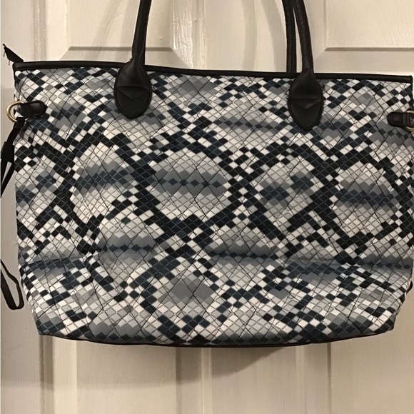 Stylish Black and Gray Women's Tote Bag - Picture 4 of 8